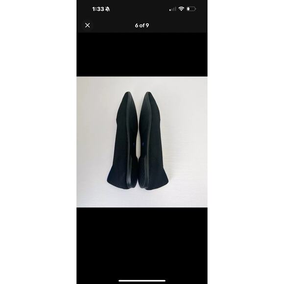 Rothy's Ballet Flat Womens Size US 8 Black Casual Pointed Toe Slip On Shoes - Picture 4 of 6